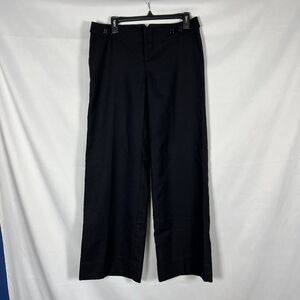 Y2K GAP Black 100% Wool Wide Leg Trousers